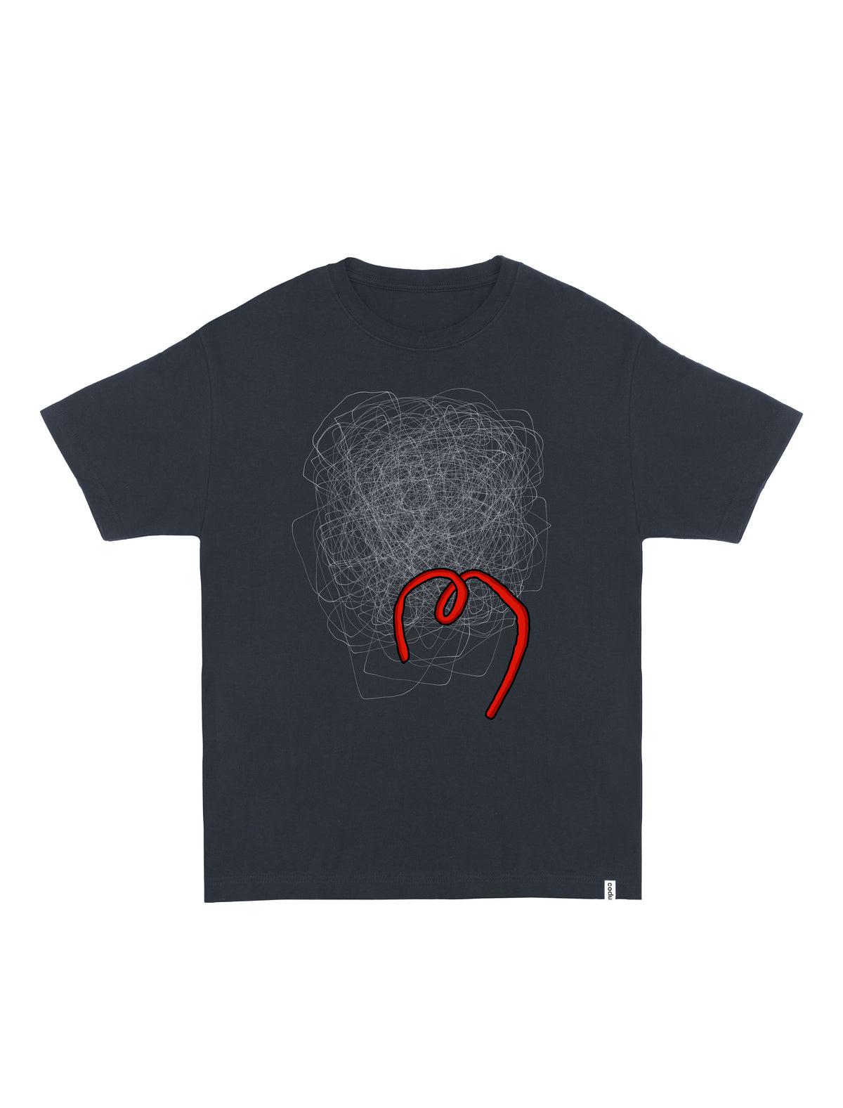 0 Code Switching T.-SHIRT // Relaxed Fit - DARK GREY / M