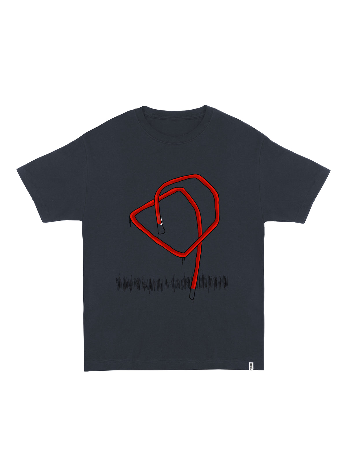 13 Code Switching T-SHIRT // Relaxed Fit - DARK GREY / M