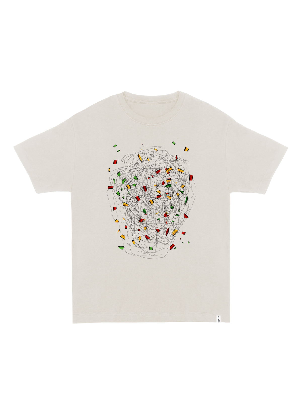 14 Code Switching T-SHIRT // Relaxed Fit - VINTAGE WHITE / L
