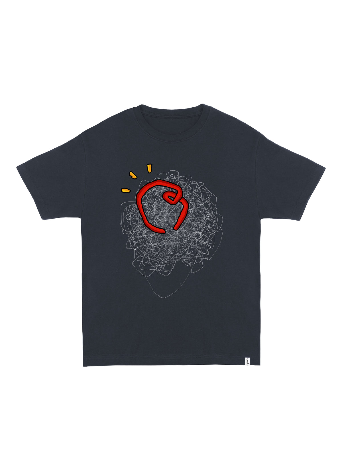 2 Code Switching T-SHIRT // Relaxed Fit - DARK GREY / M