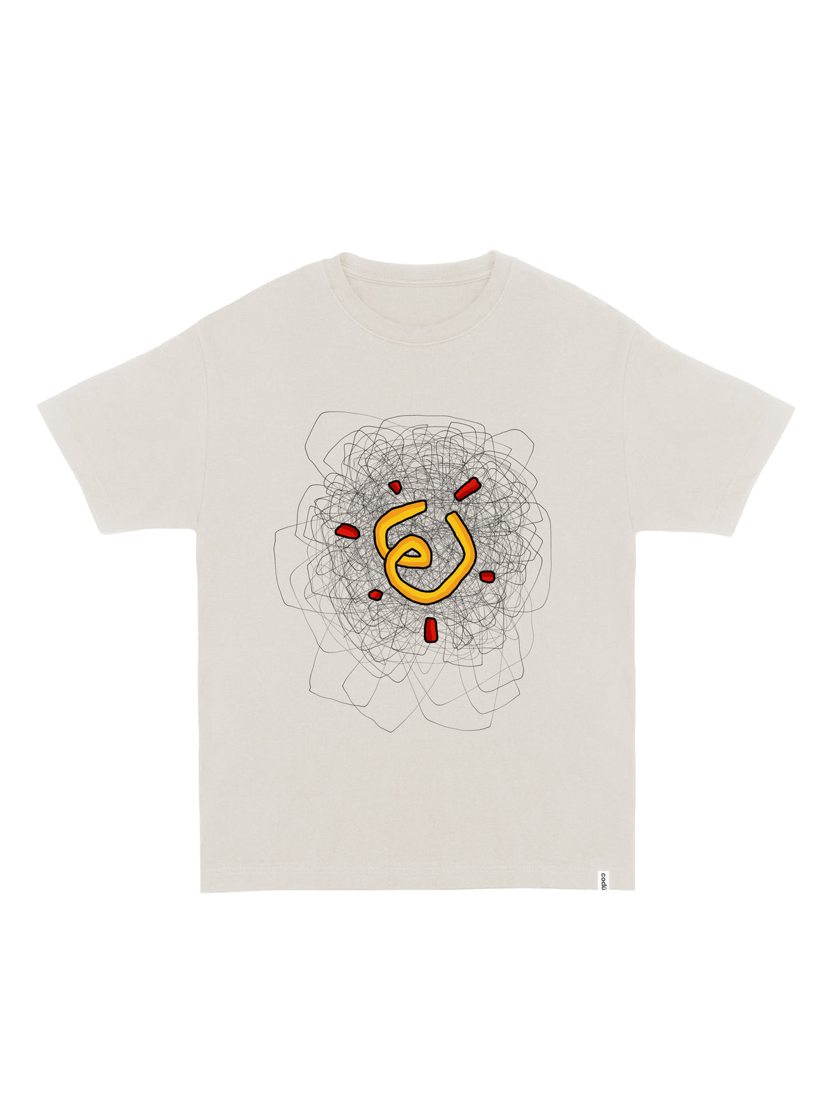 3 Code Switching T-SHIRT // Relaxed Fit - VINTAGE WHITE / L