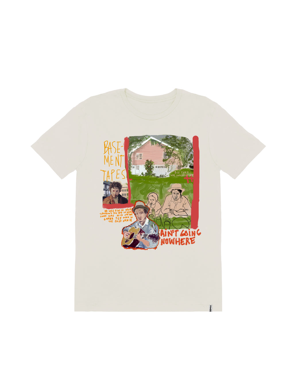 Polera color Dust BIG PINK de arte de Sergio Coddou. Vista frontal en Classic Fit.