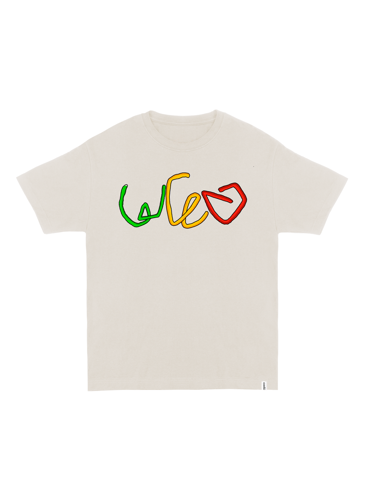 12 Code Switching T-SHIRT // Relaxed Fit - VINTAGE WHITE / M